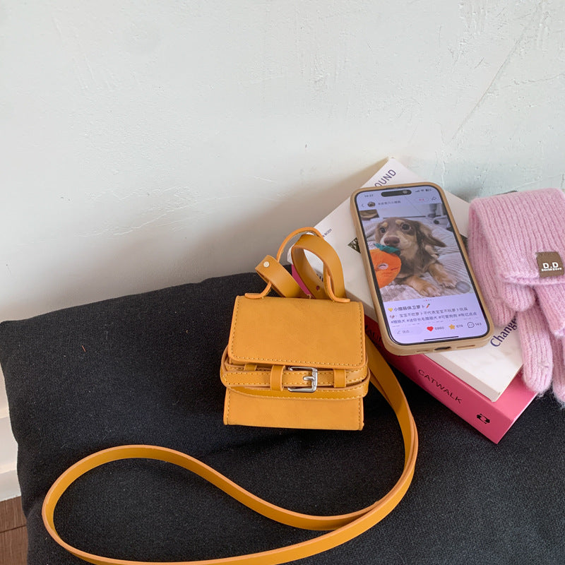 Mini Fashionable Tote Bag Trendy PU Crossbody Bag