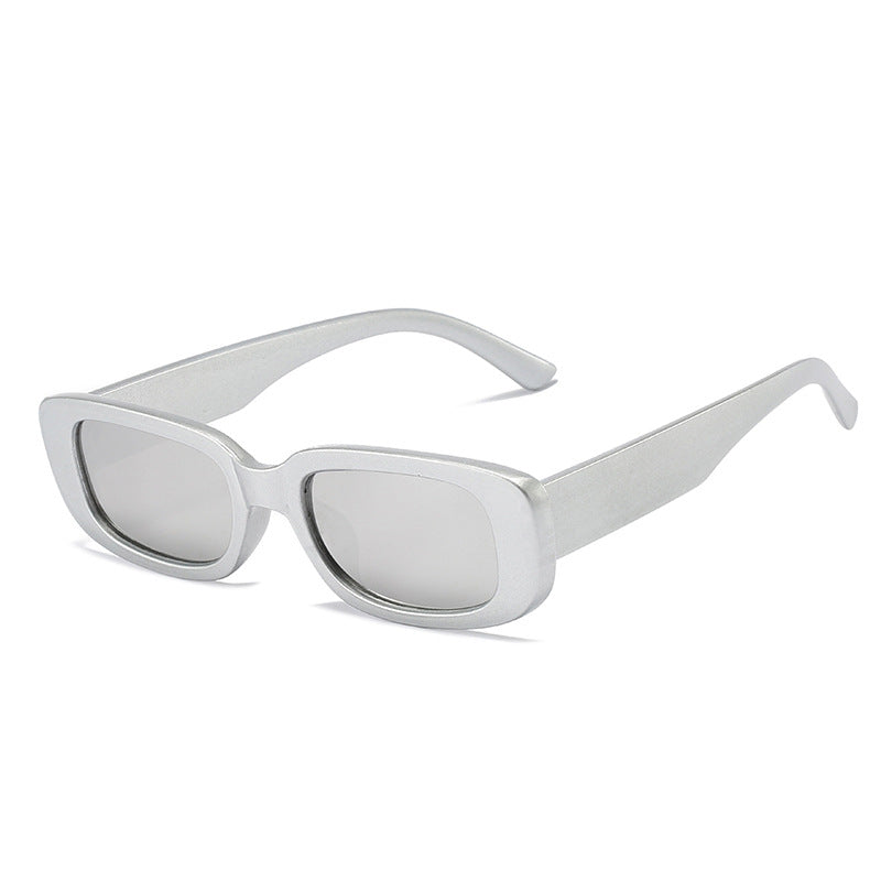 Trendy Square Sunglasses Stylish Black Frame Glasses