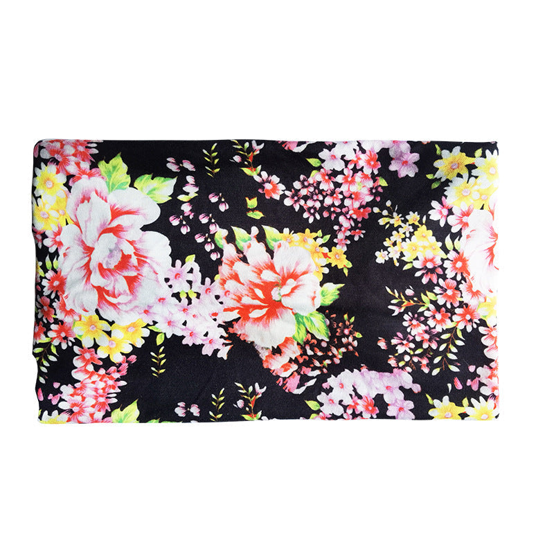 Big Flower New 15Cm Wide Stretch Ultra-Wide Hair Band, Yoga Exercise, Face Washing And Sweat Absorption