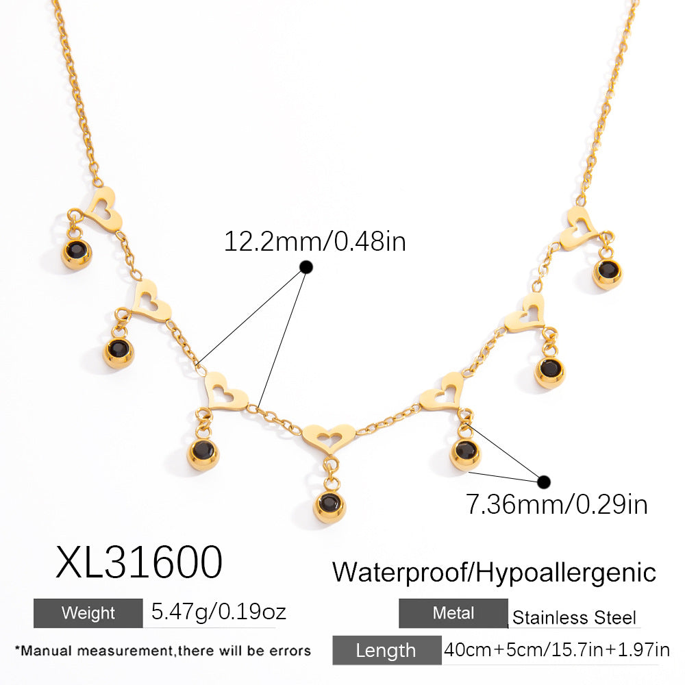 Geometric Design Stainless Steel Necklace for Women