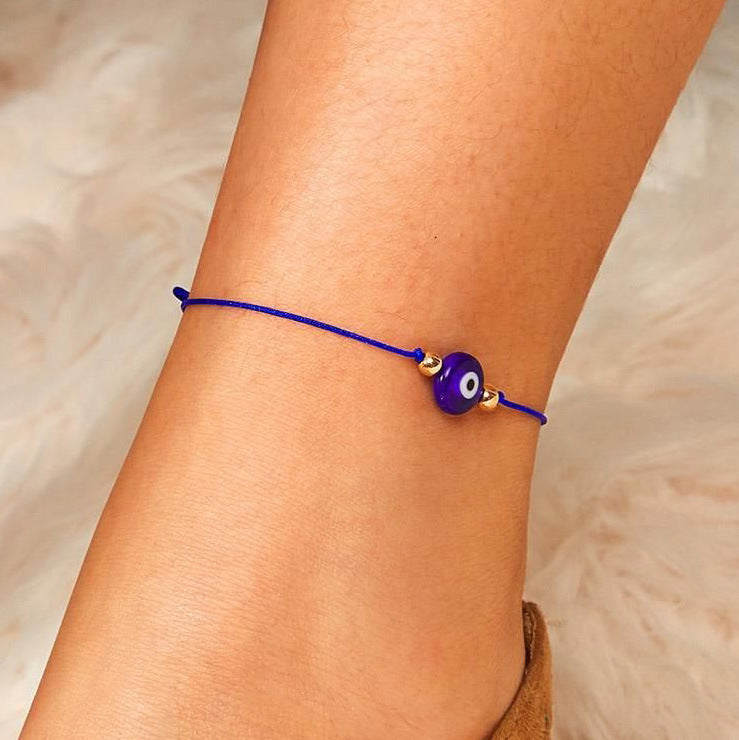 Bohemian Evil Eye Bracelets Set With Rhinestones