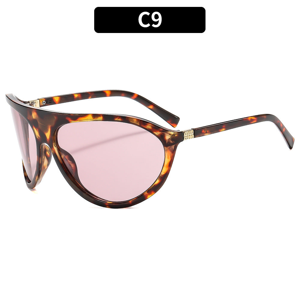 Trendy Women's Oversized Sunglasses Stylish Cat-Eye UV400 Protection