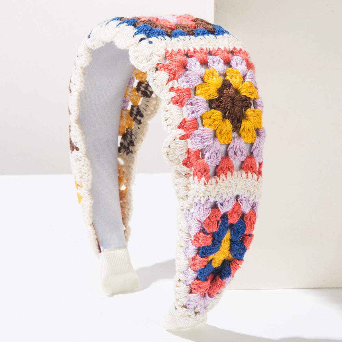 Korean Style Knitted Flower Headband Handmade Bohemian Hair Accessory