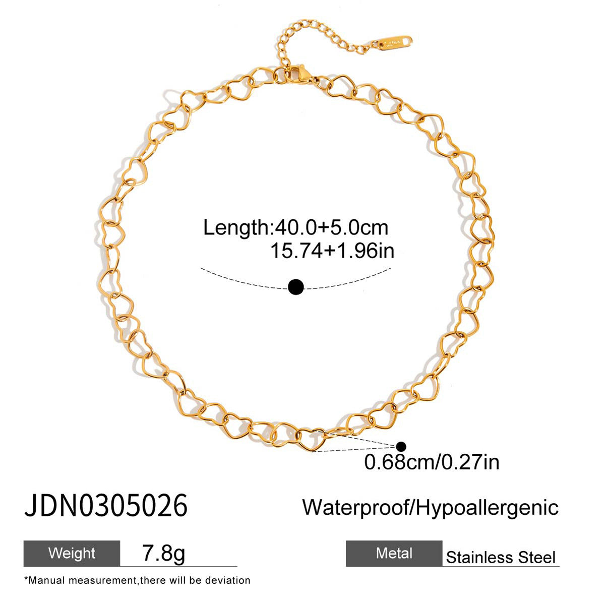 Simple Geometric Gold Plated Choker Necklace