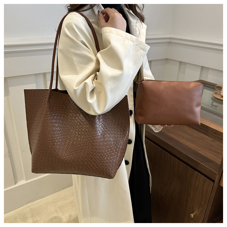Fashionable Two-Piece Shoulder Bag Set Stylish Tote Bag for Women