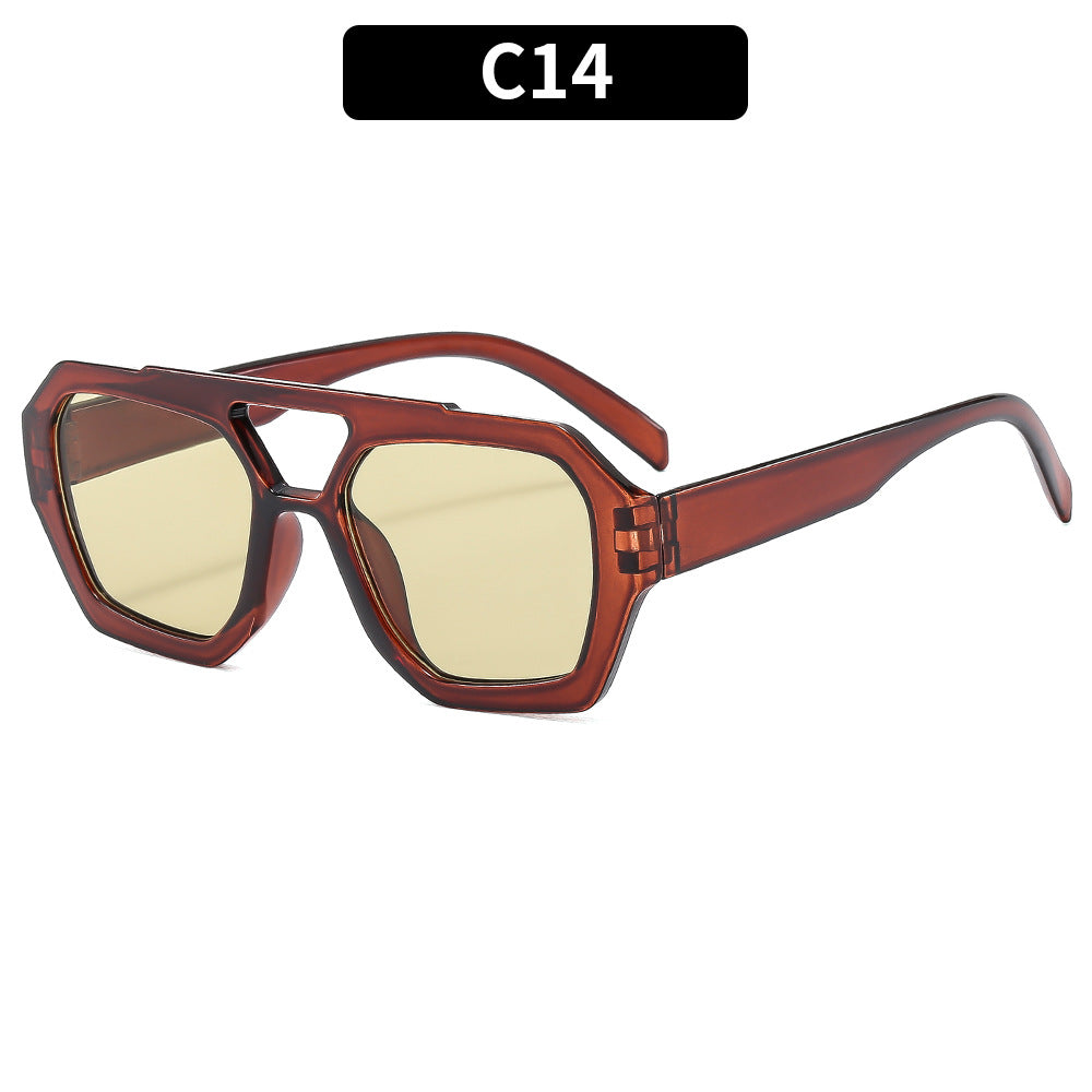 Trendy Pilot Sunglasses with UV400 Protection