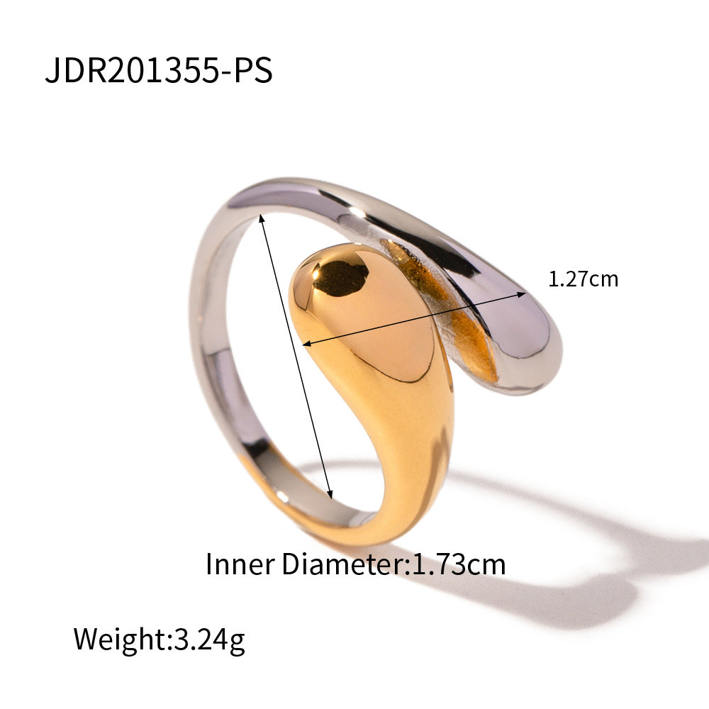Adjustable Cross Sikmple Ring