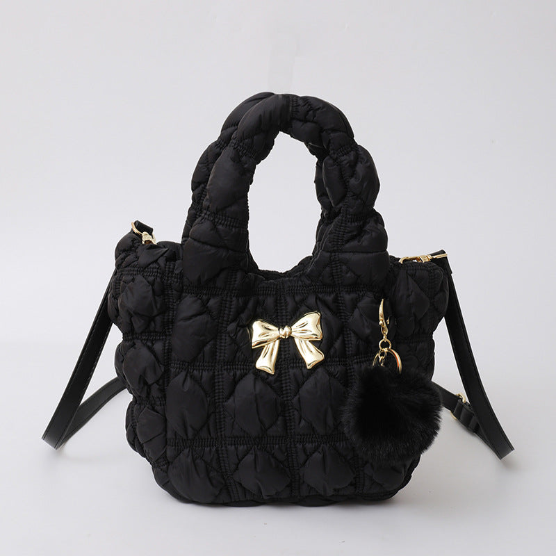 Cloud Bag Trendy Soft Nylon Handbag for Casual Wear