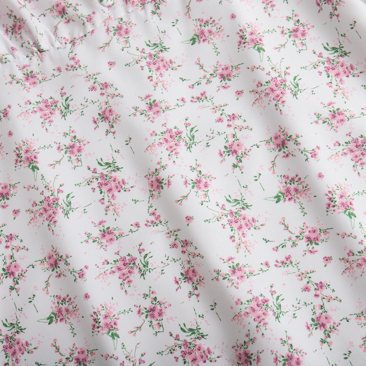 Floral Maxi Dress V-Neck Short Sleeve Elegant Casual