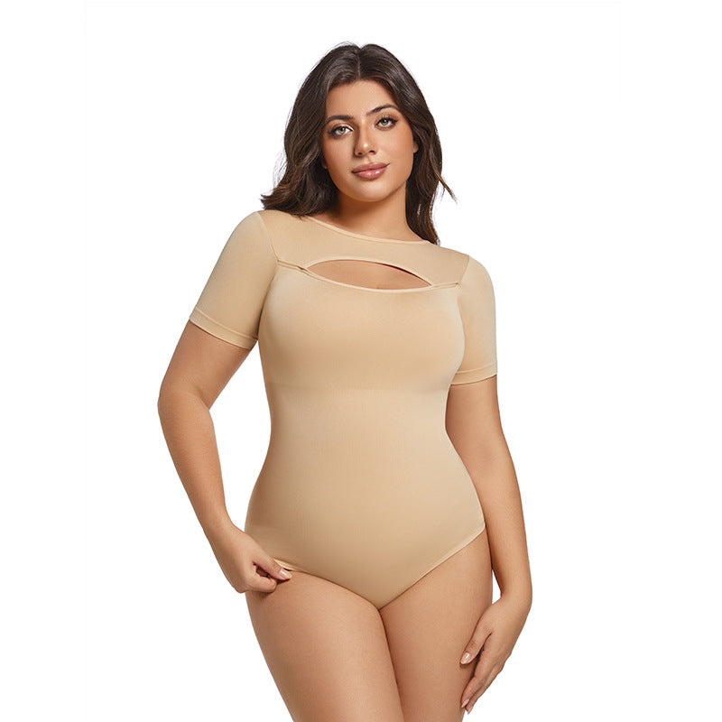 Sexy Slim-Fit Short Sleeve Bodysuit For Women