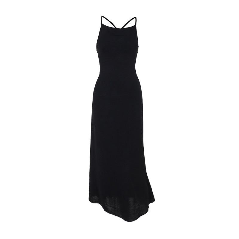 Witch's Hooded Dress Sexy Backless Long Maxi Dress