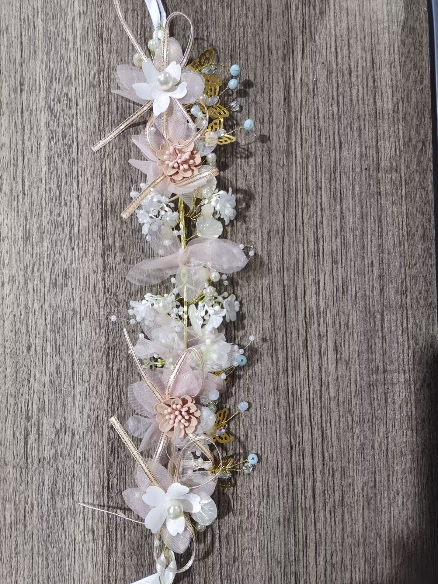 Floral Headband Wedding Hair Accessory for Brides
