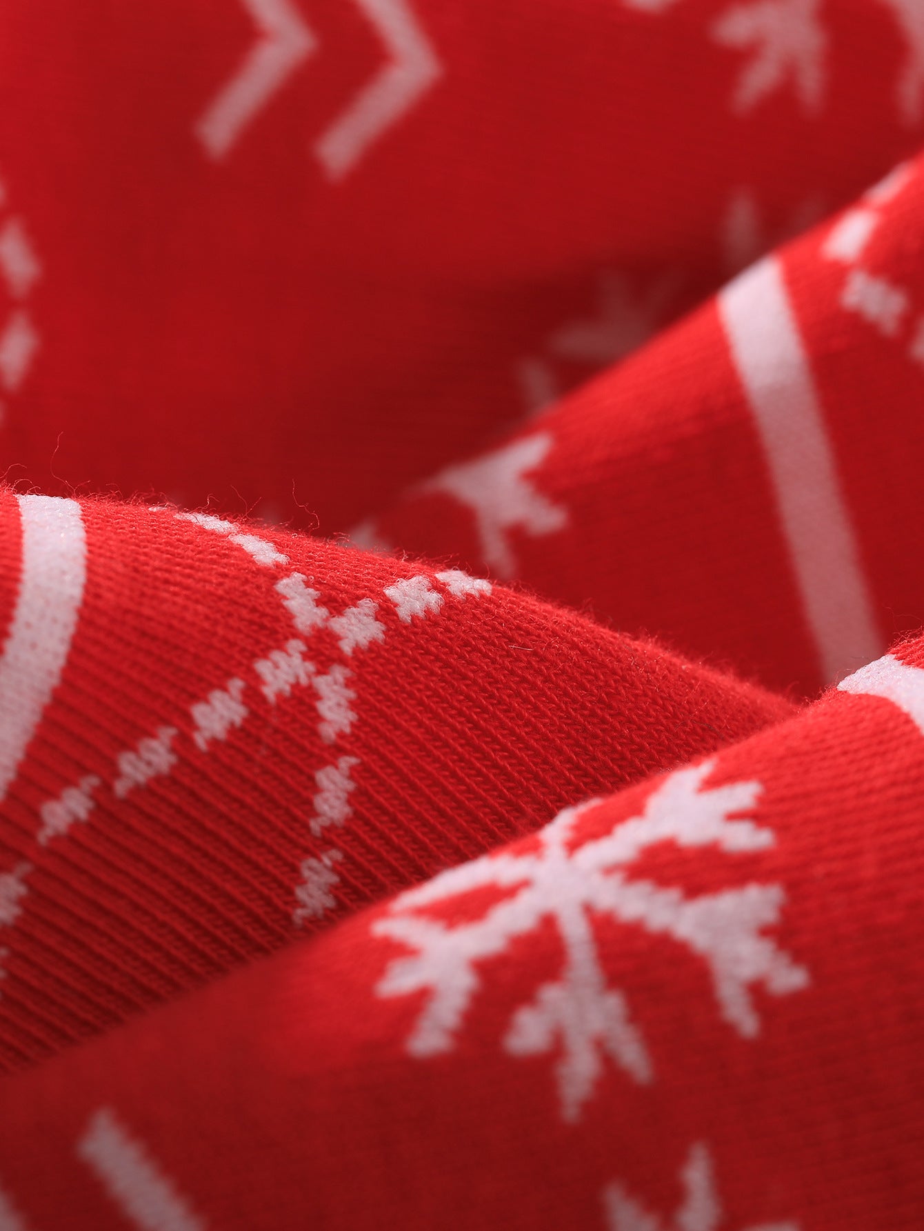 Christmas Vintage Snowflake Print Crew Socks
