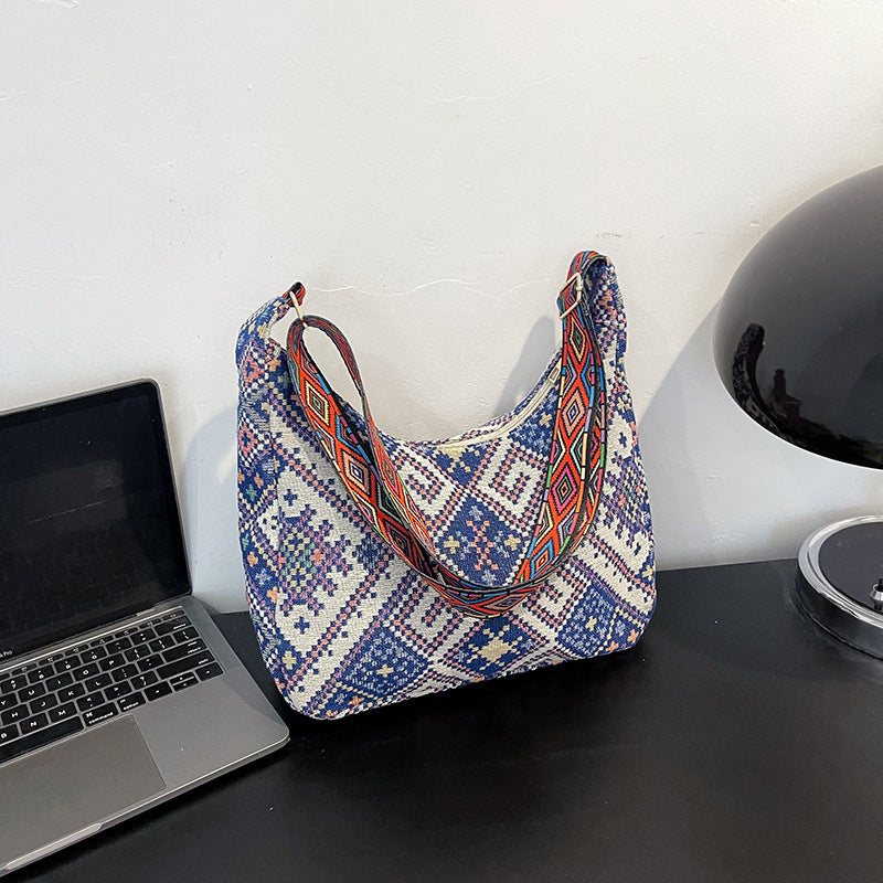 Canvas Tote Bag For Women Trendy Casual Multi-Purpose Crossbody Bag