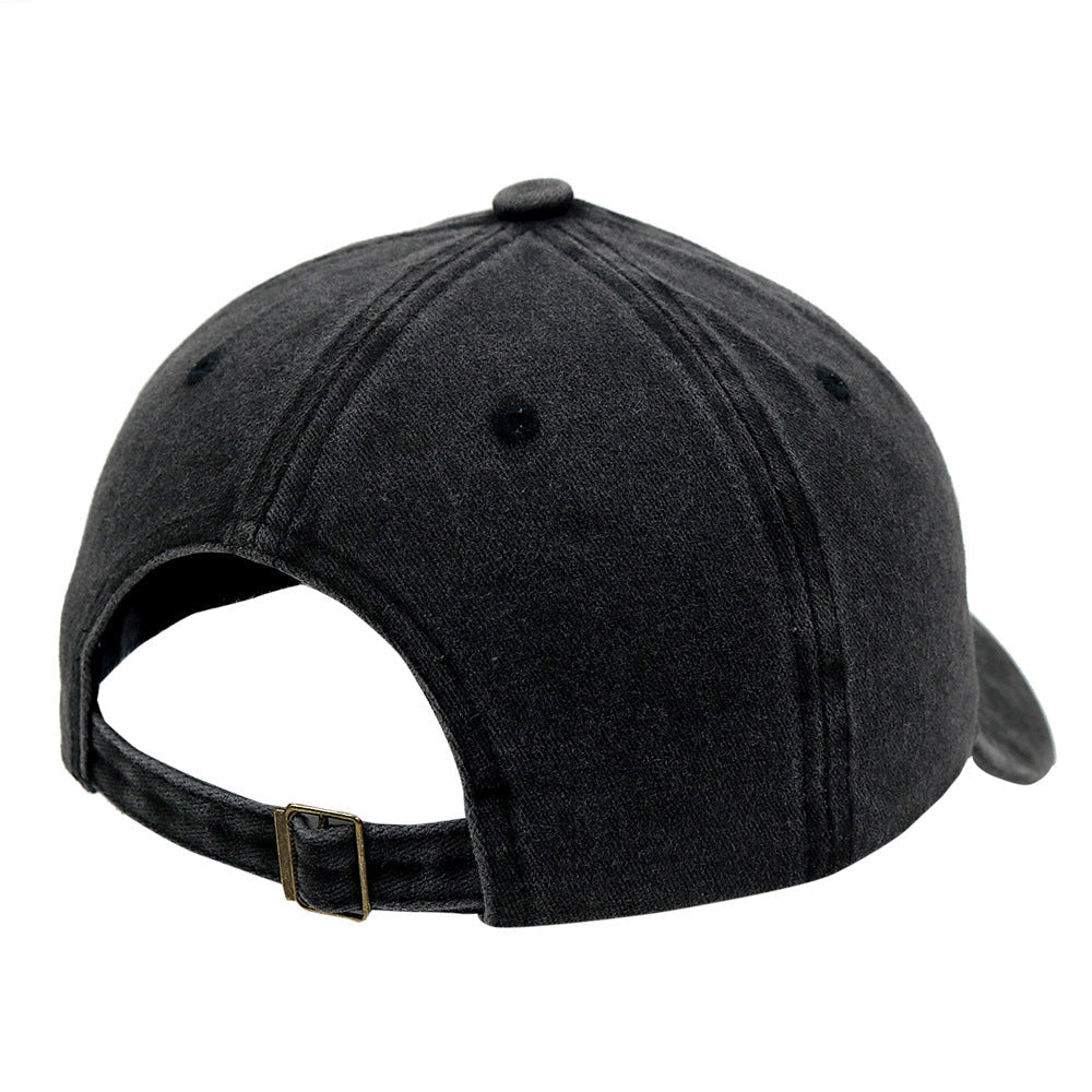 Vintage Washed Letter Embroidered Baseball Cap