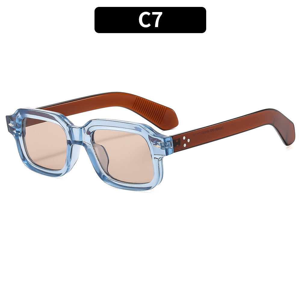 Fashionable Square Arrow Sunglasses Trendy Retro Unisex Shades