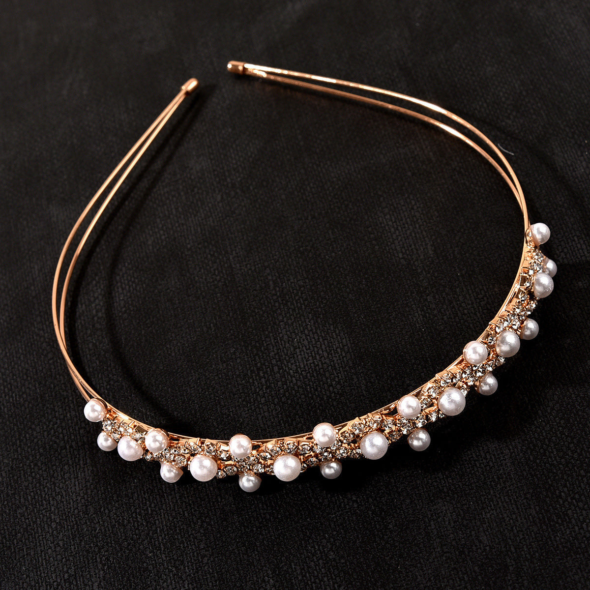 Elegant Pearl Embellished Headband for Brides