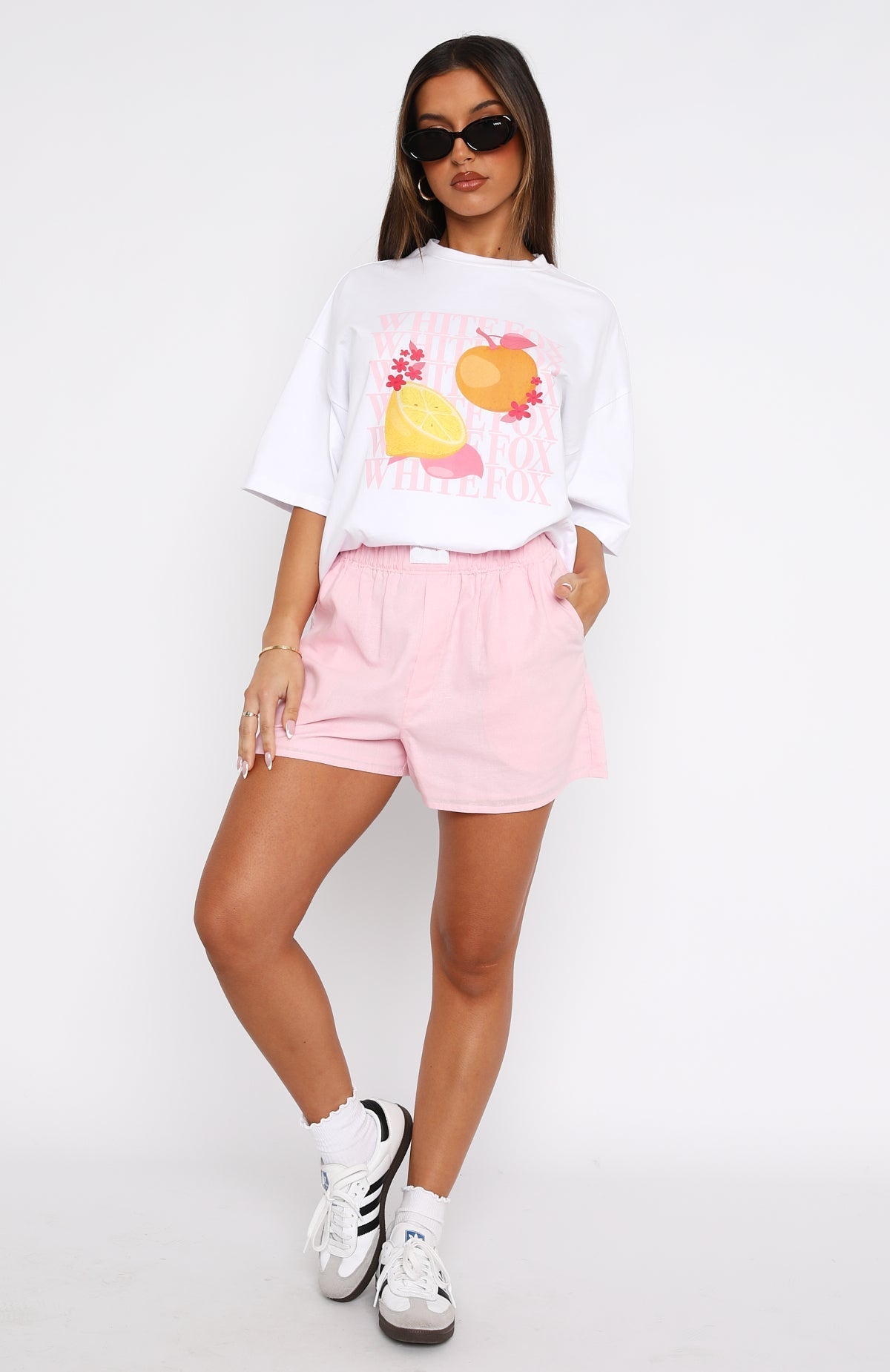 Casual Solid Color Loose Sports Shorts