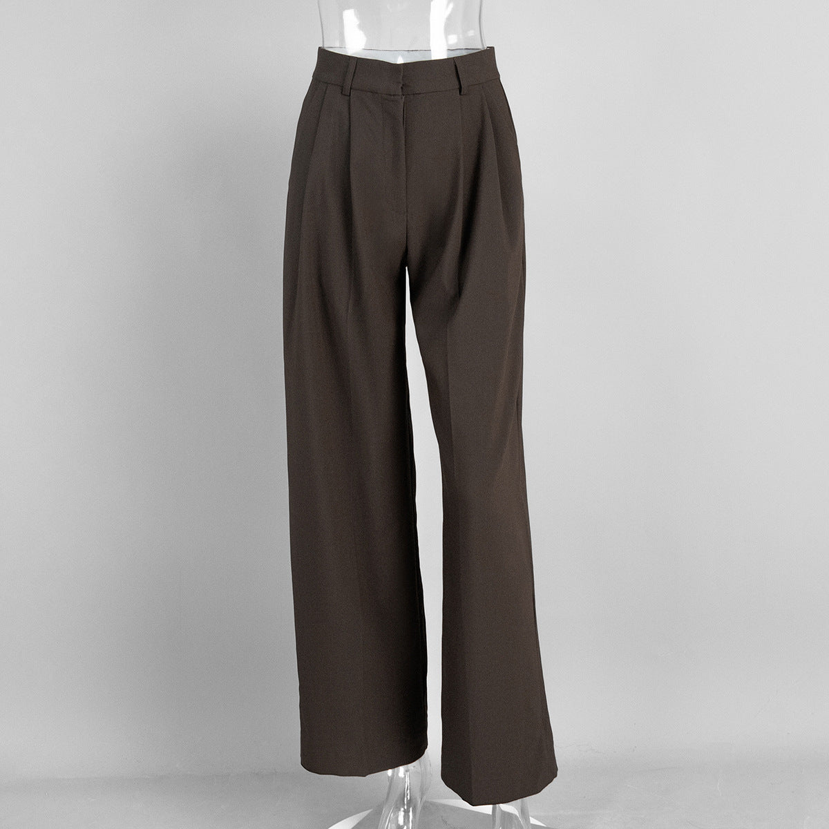Wide-Leg Trousers Comfortable Office Pants
