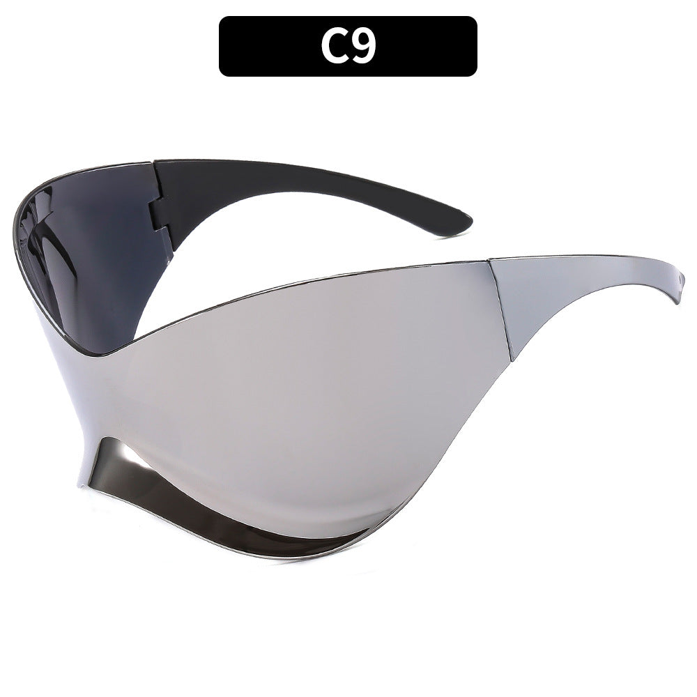 Futuristic Y2K Cat Eye Sunglasses Unframed UV400 Protection