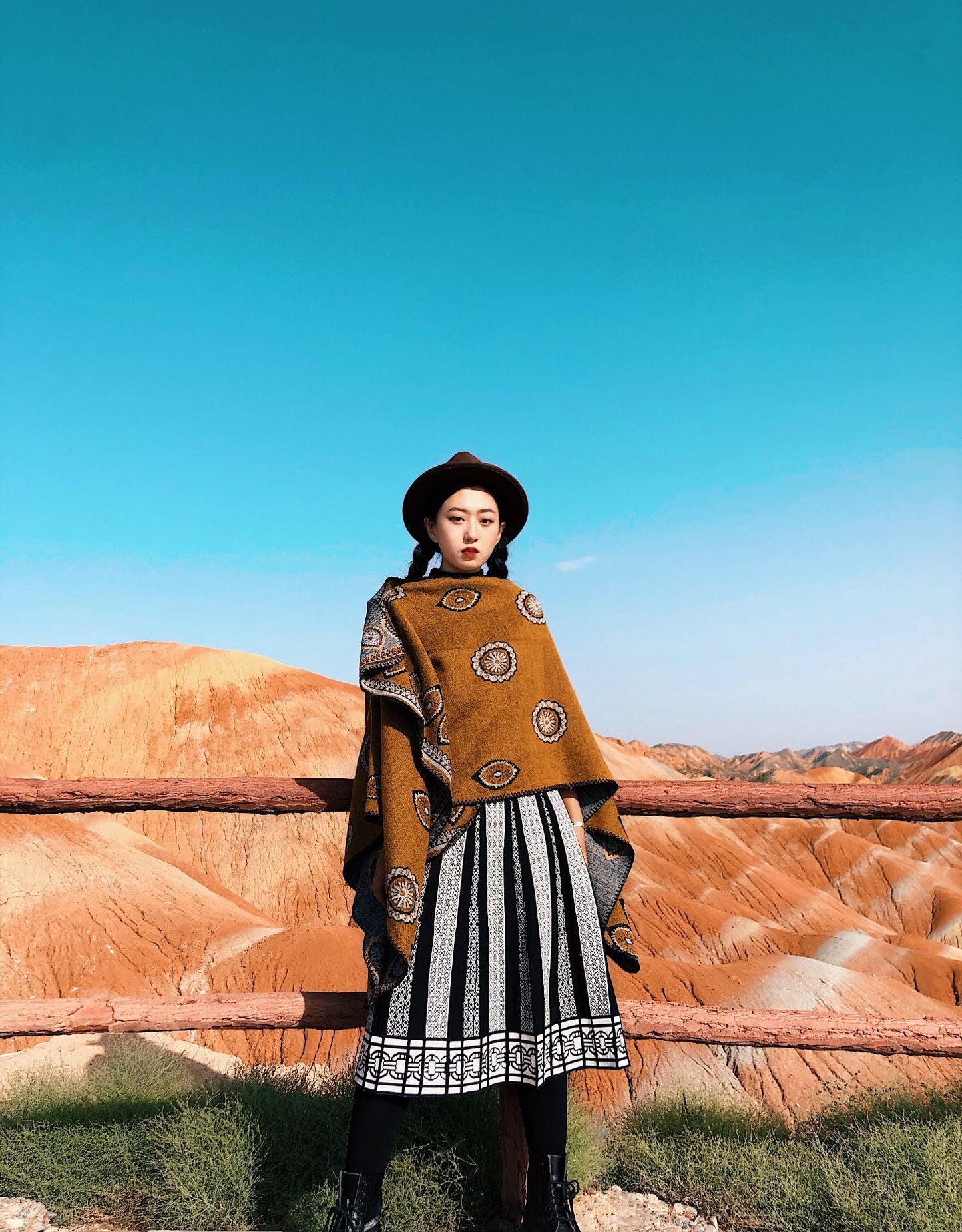 Ethnic Cloak Coat Retro Blanket Warm Autumn And Winter Shawl Scarf