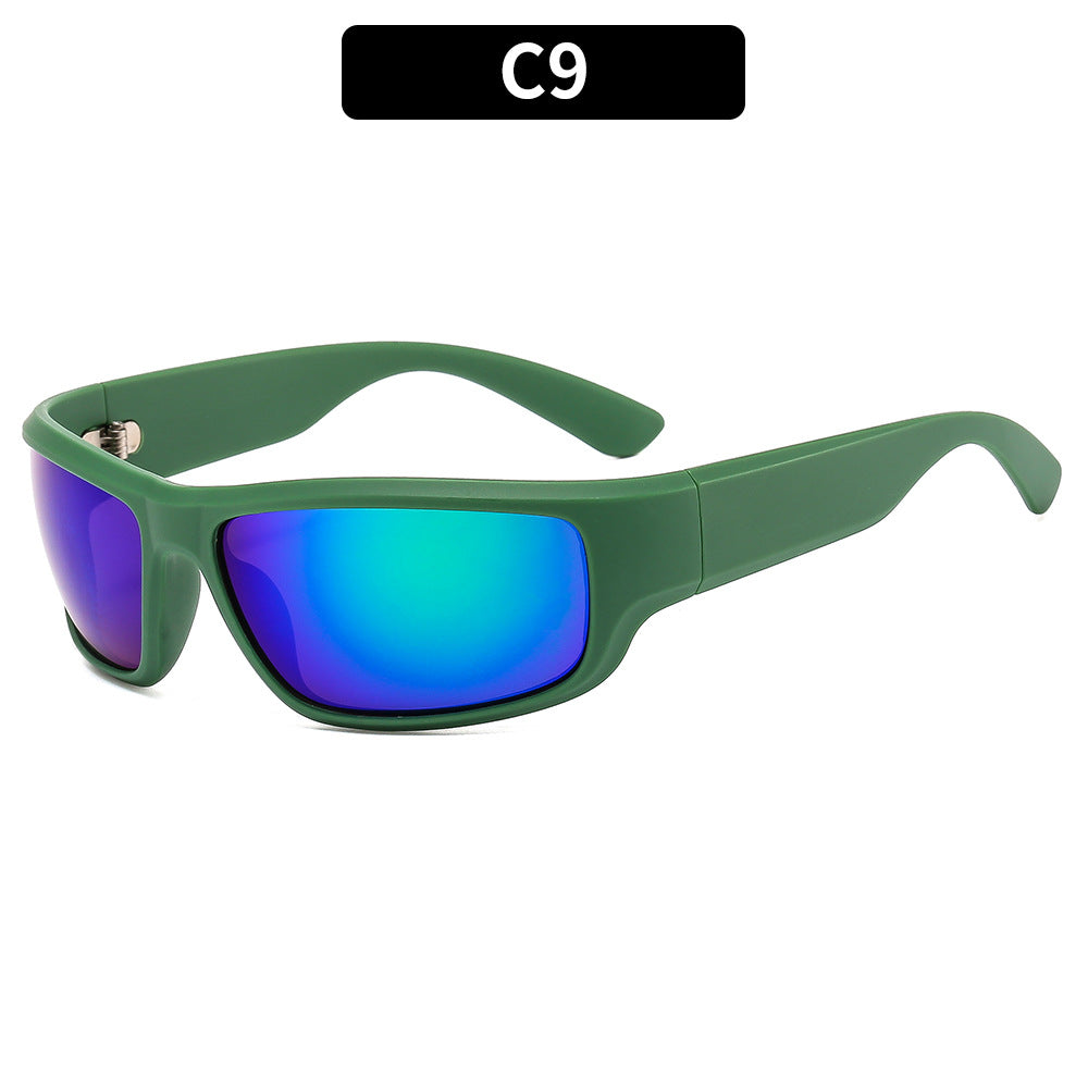 Y2K Stylish Oval Sunglasses Futuristic Fashion Shades