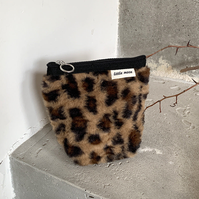 Leopard Print Makeup Bag Large Capacity Portable Travel Toiletry Organizer