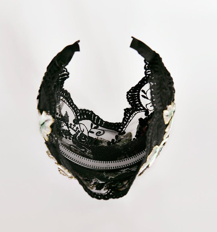 Ethnic Style Embroidered Hairband Women'S Casual Headband Vintage Wide-Brimmed Hair Bundle Pressed Hairpin Headgear Spring And Summer