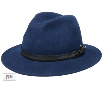 Classic Wool Fedora Hat Stylish Autumn/Winter Hat