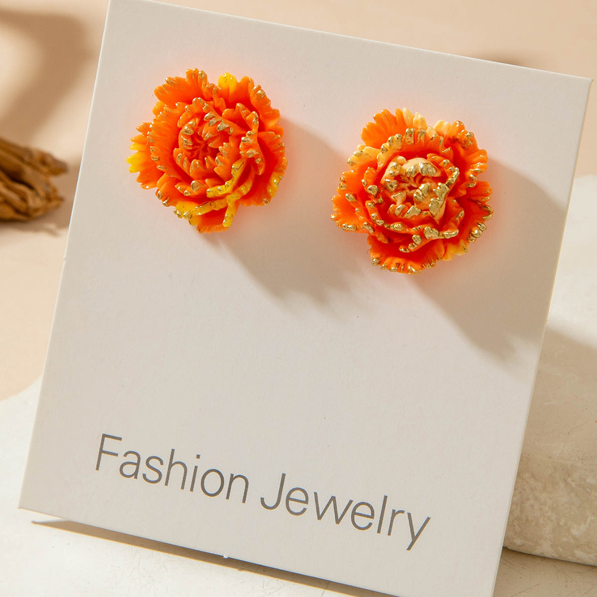 Chic Floral Pearl Earrings Stylish Alloy Flower Studs
