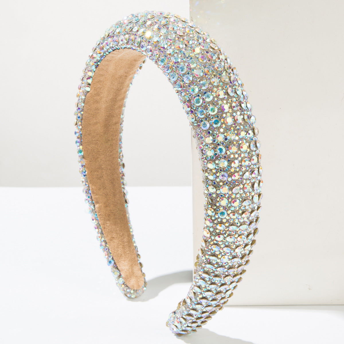 Sparkling Rhinestone Foam Headband for Women Glittering Party Accessory
