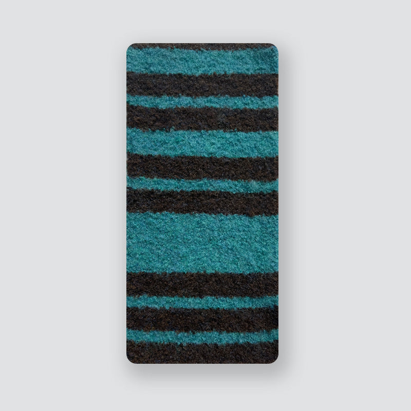 Striped Circle Pattern Knit Scarf Soft Cozy Winter Scarf
