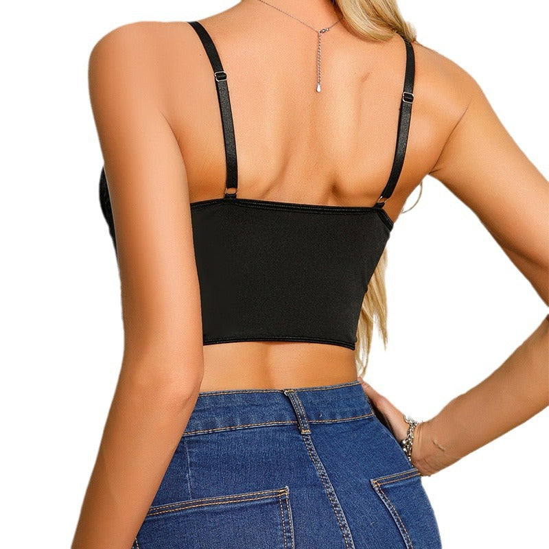 Lace Sheer Camisole Top For Women - Sexy Street Style
