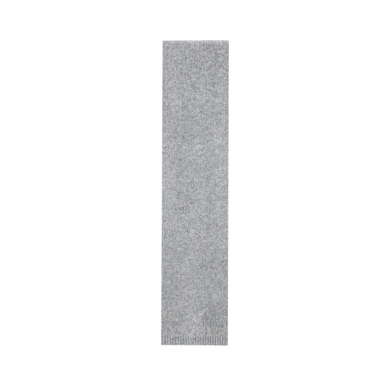 Simple Winter Solid Color Knit Scarf