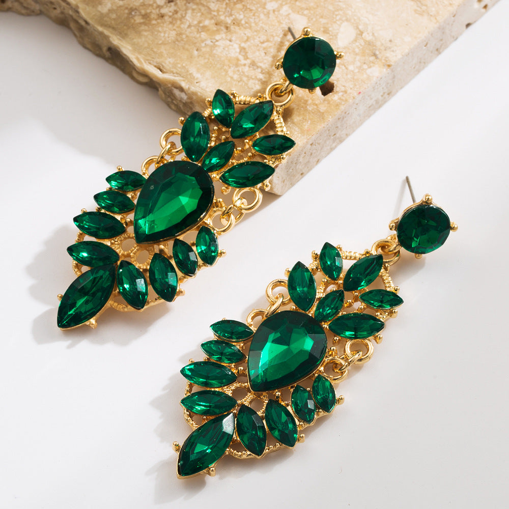 Vintage Water Drop Statement Earrings for Women