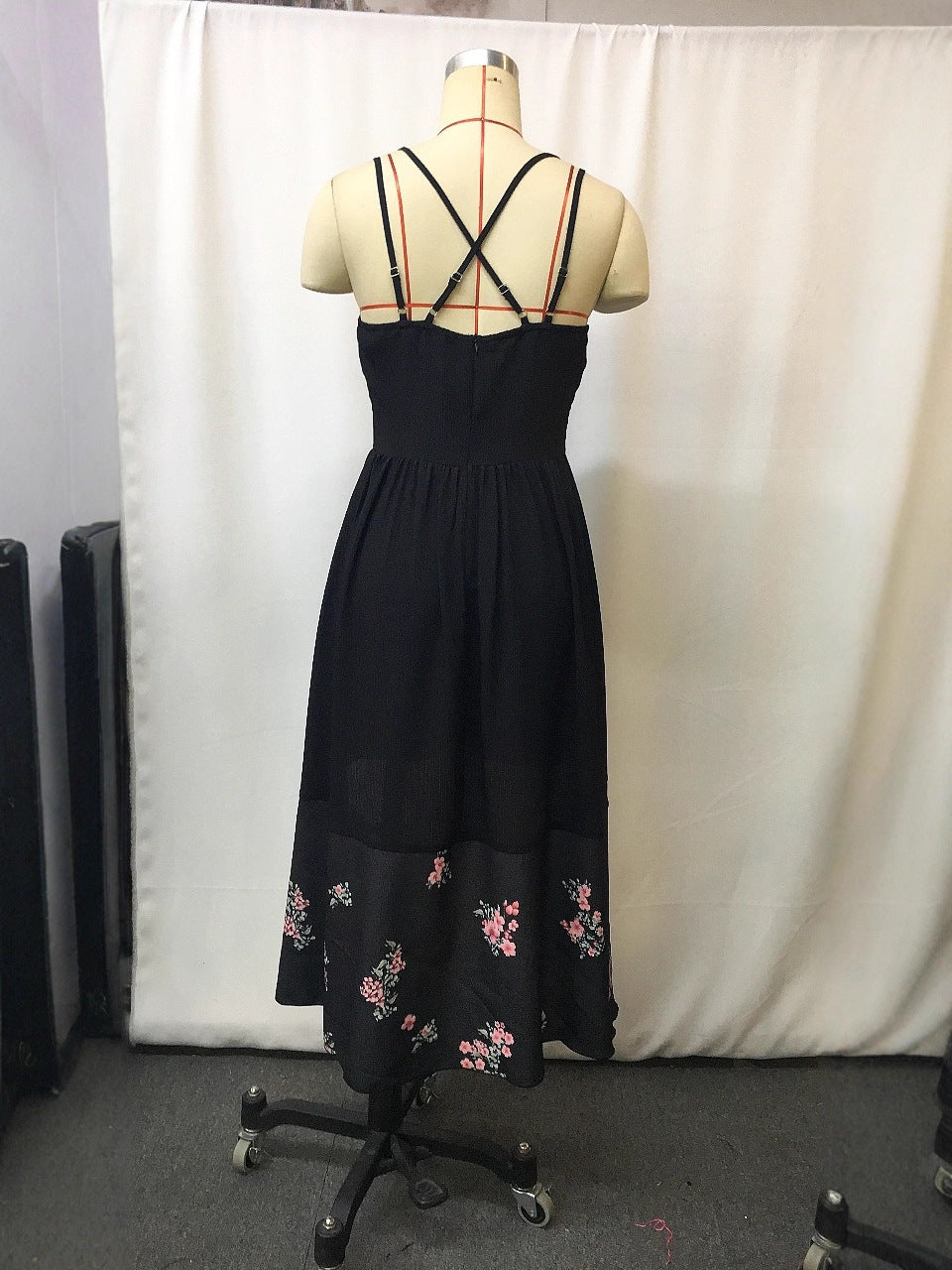 Floral Print Midi Dress Casual Summer Elegant Design