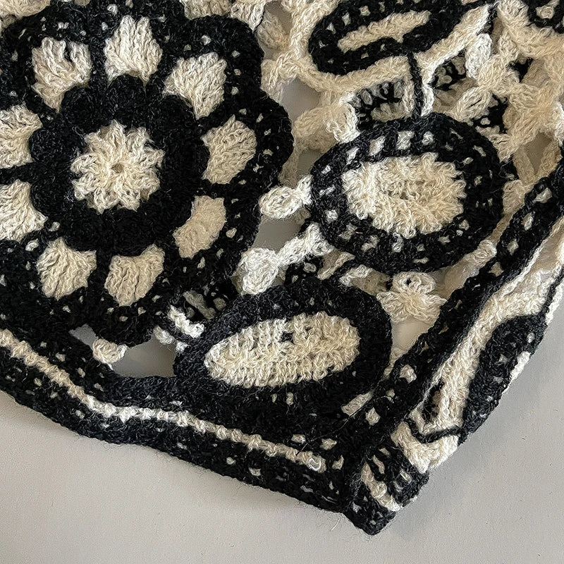 Women Floral Embroidered Crochet Vest Top Summer Beach Cover Up Cardigan Waistcoat Boho Chic Vacation Outfit