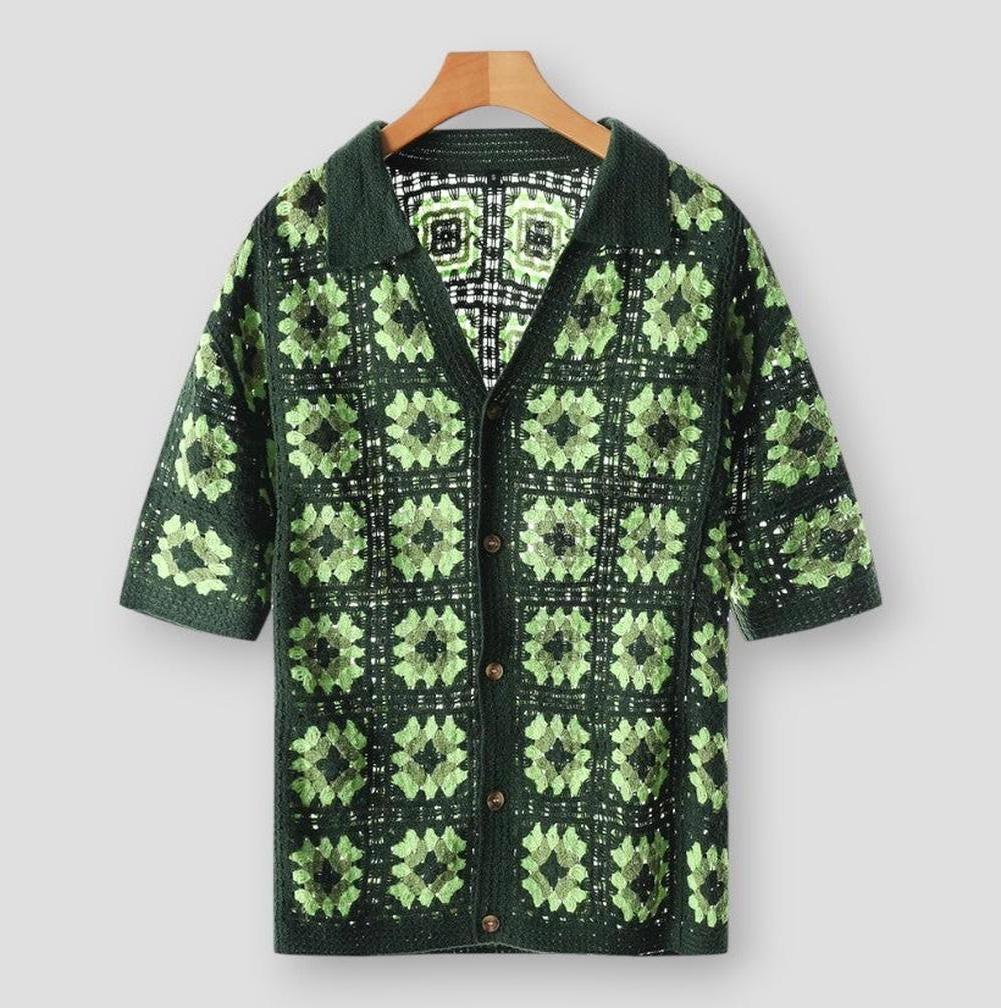 Saint Morris Rogers Mesh Cardigan Top