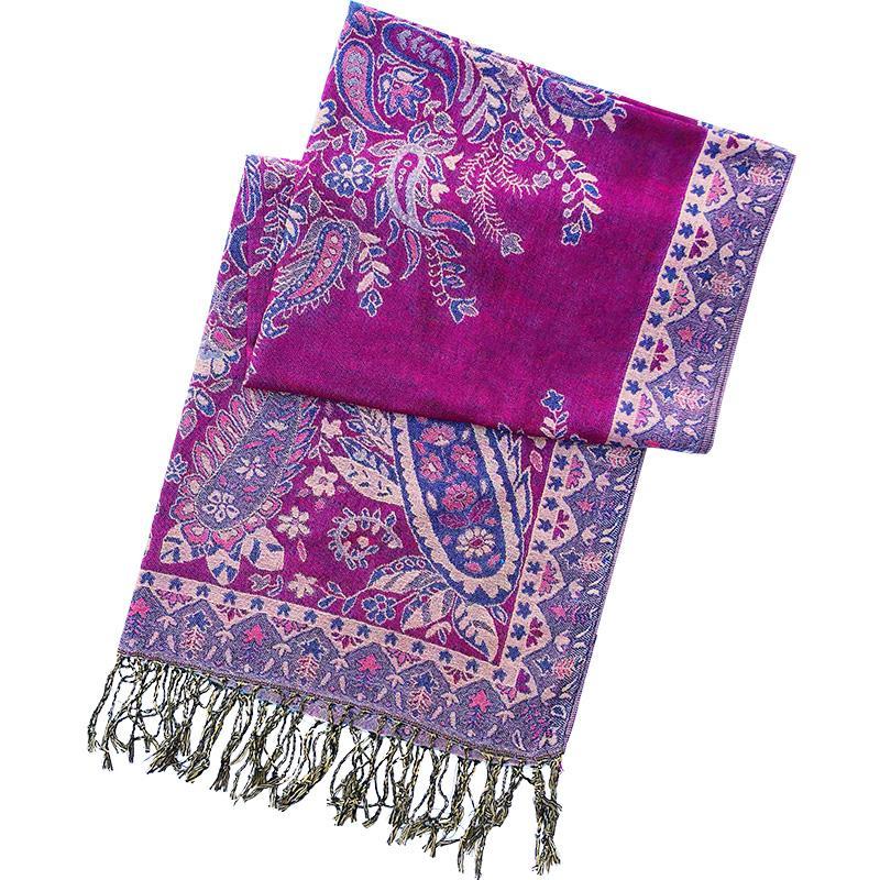 Ethnic Spring And Summer Shawl Women'S Sunscreen Scarf Tibet Desert Warm Cloak In Autumn And Winter