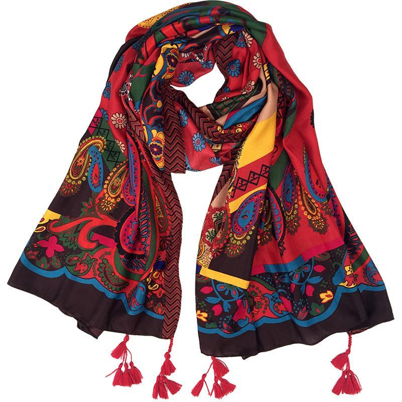 Tibetan Shawl In Summer Beach Towel Sunscreen Scarf