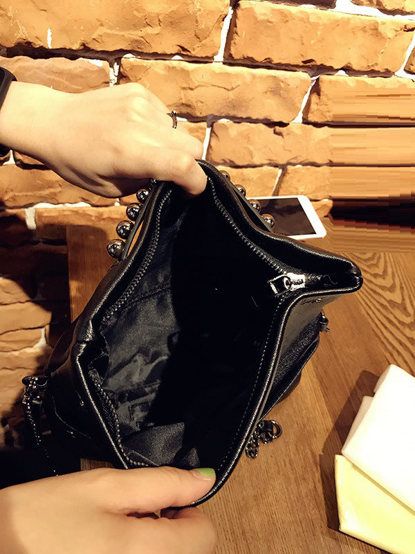 Geometric Rivet Split-Joint Bags Handbags