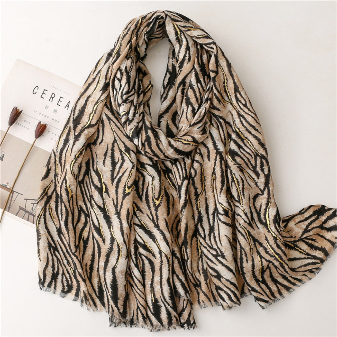 Scarvii - Bold Zebra Print Scarf