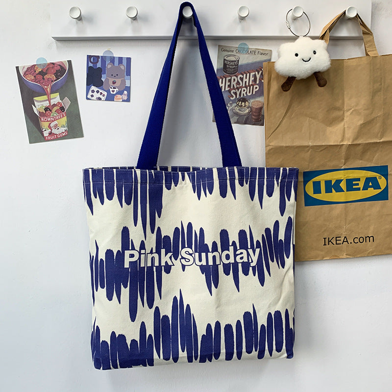 High Quality Niche Pattern Canvas Bag