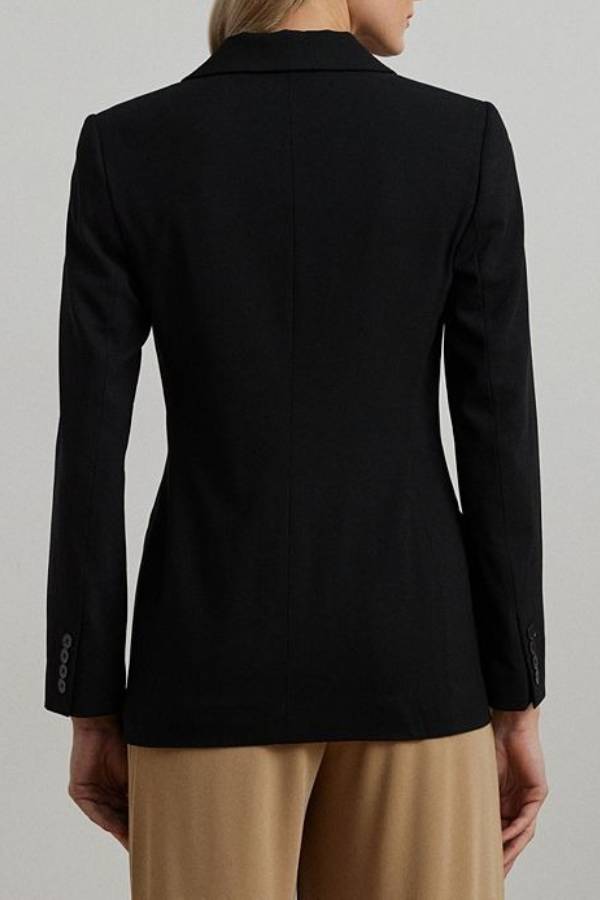 Women's Double-Breasted Wool Crepe Blazer