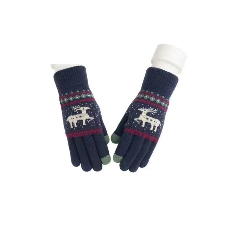 Kids Finger Touchscreen Knitted Gloves