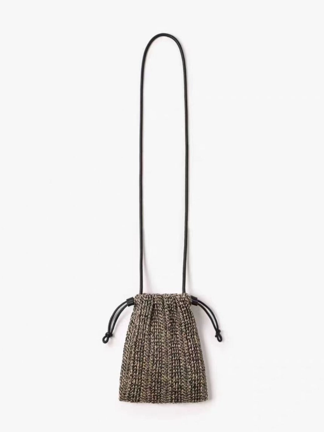 Cosbai - Minimalist Drawstring Knitted Crossbody Bag – Effortless & Chic