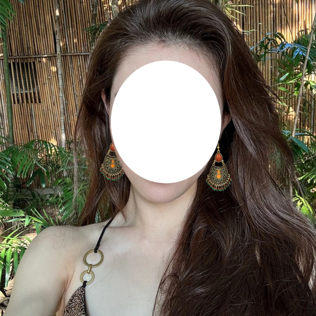 Earwish - Vintage Boho Statement Earrings - Eye-Catching