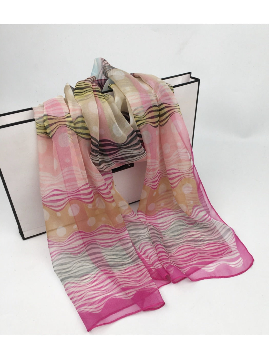 Scarvii - Lightweight Scarf with Polka Dot Patterns - Versatile & All-Season