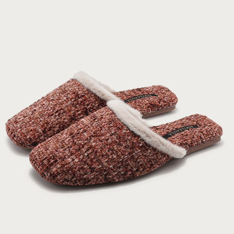 Winter Simple Thicken Warm Home Slippers