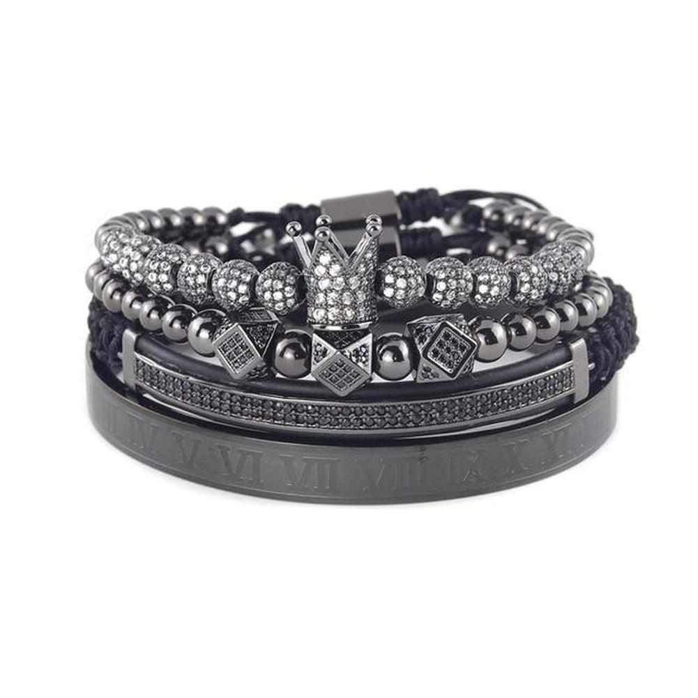 Stainless Steel Royal Bangle Set
